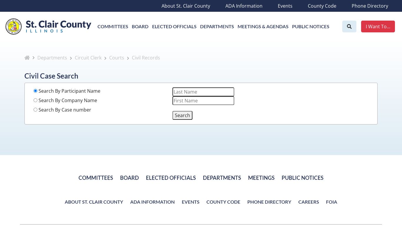 Civil Records | Courts | Circuit Clerk - St. Clair County ...