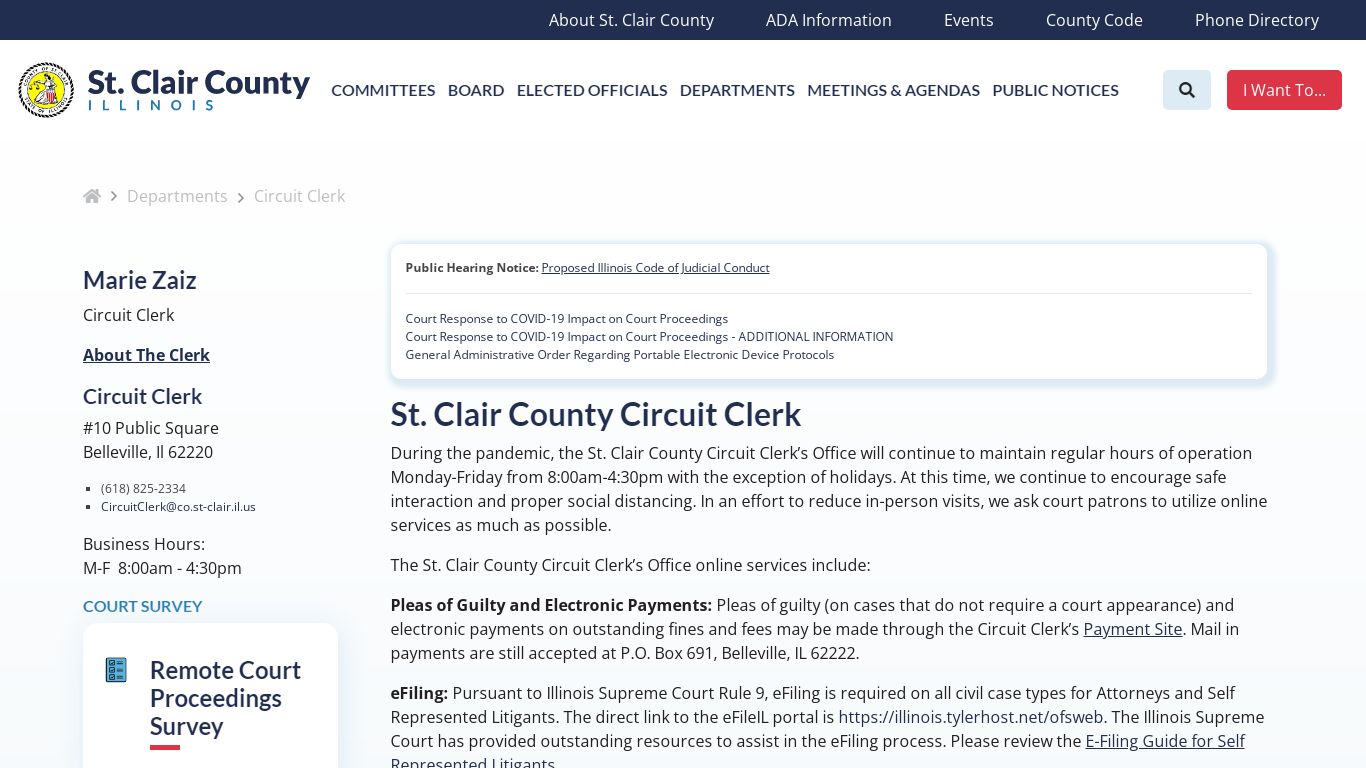 Circuit Clerk | Departments | St. Clair | Departments | St ...